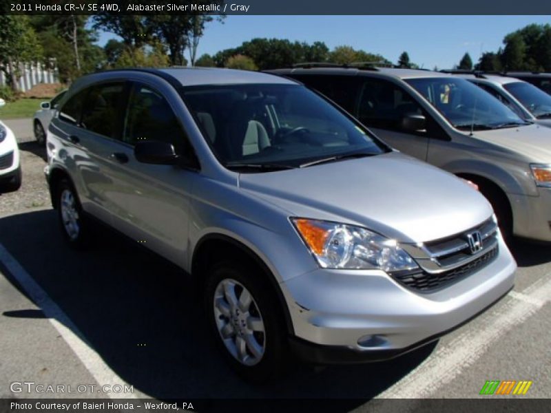 Alabaster Silver Metallic / Gray 2011 Honda CR-V SE 4WD