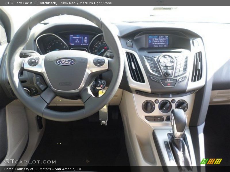 Ruby Red / Medium Light Stone 2014 Ford Focus SE Hatchback