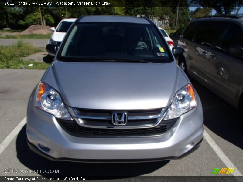 Alabaster Silver Metallic / Gray 2011 Honda CR-V SE 4WD