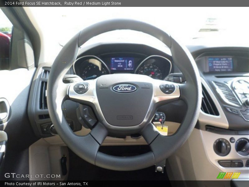 Ruby Red / Medium Light Stone 2014 Ford Focus SE Hatchback