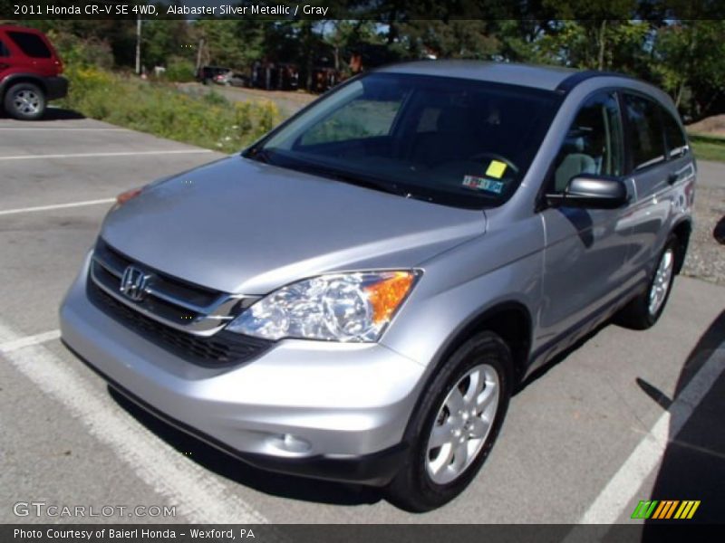 Alabaster Silver Metallic / Gray 2011 Honda CR-V SE 4WD