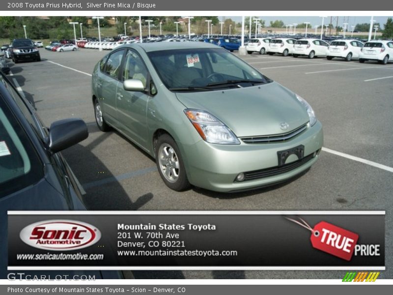 Silver Pine Mica / Bisque 2008 Toyota Prius Hybrid