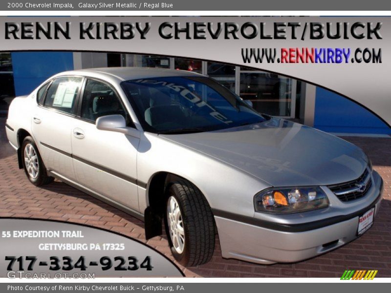 Galaxy Silver Metallic / Regal Blue 2000 Chevrolet Impala