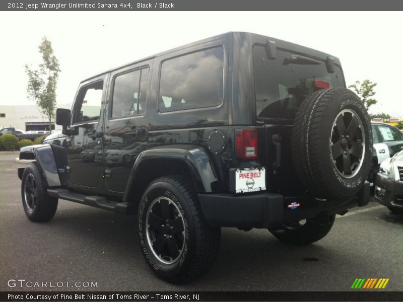 Black / Black 2012 Jeep Wrangler Unlimited Sahara 4x4
