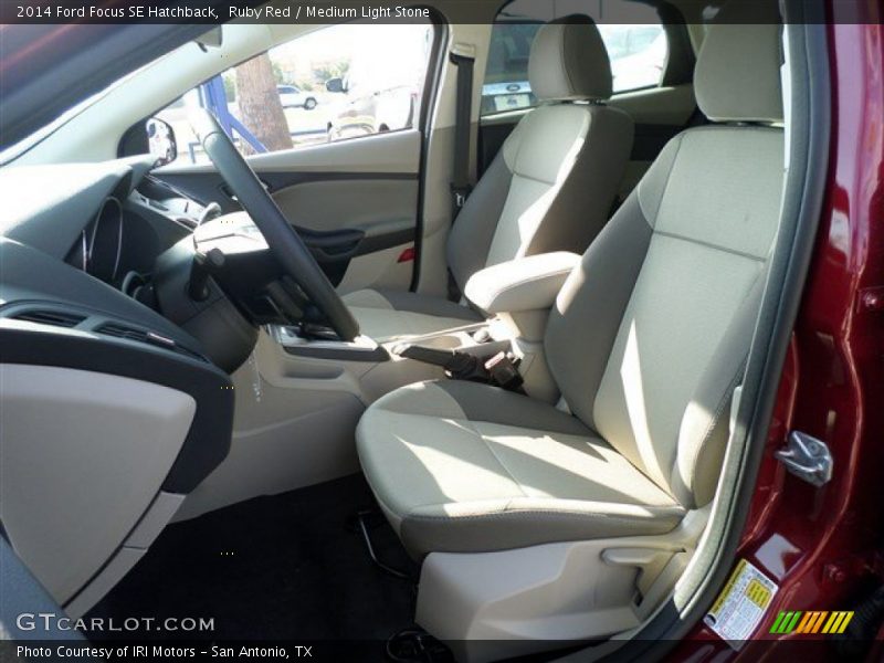 Ruby Red / Medium Light Stone 2014 Ford Focus SE Hatchback