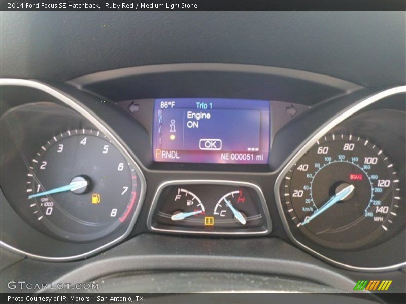 Ruby Red / Medium Light Stone 2014 Ford Focus SE Hatchback