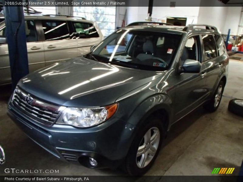 Sage Green Metallic / Platinum 2010 Subaru Forester 2.5 X Limited