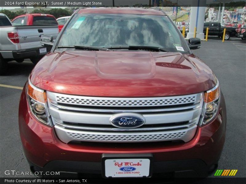 Sunset / Medium Light Stone 2014 Ford Explorer XLT
