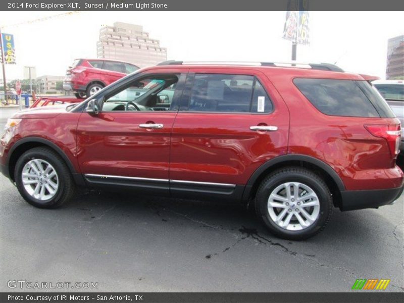 Sunset / Medium Light Stone 2014 Ford Explorer XLT