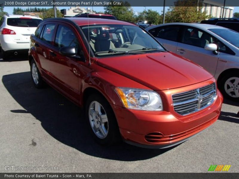 Sunburst Orange Pearl / Dark Slate Gray 2008 Dodge Caliber SXT