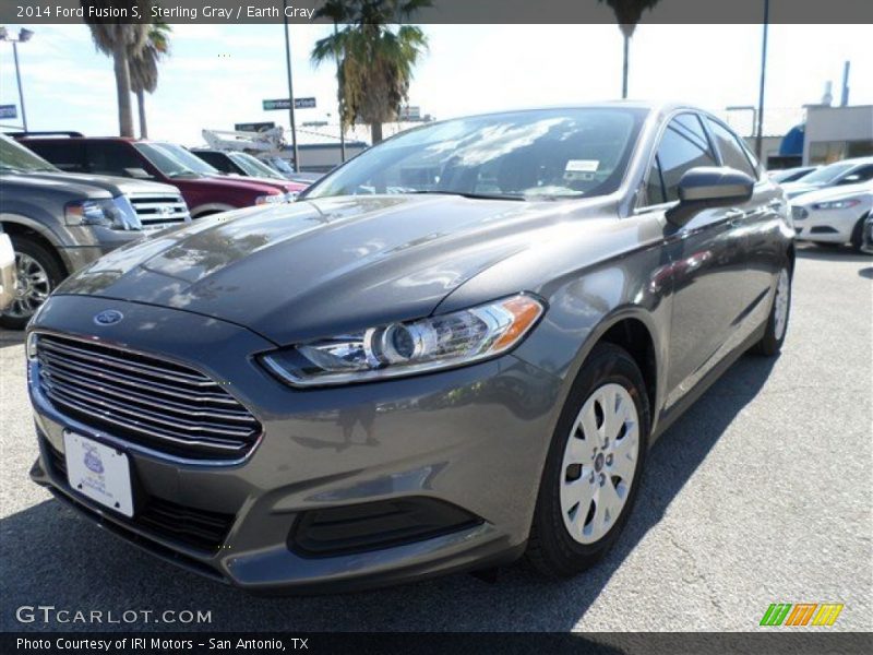 Sterling Gray / Earth Gray 2014 Ford Fusion S
