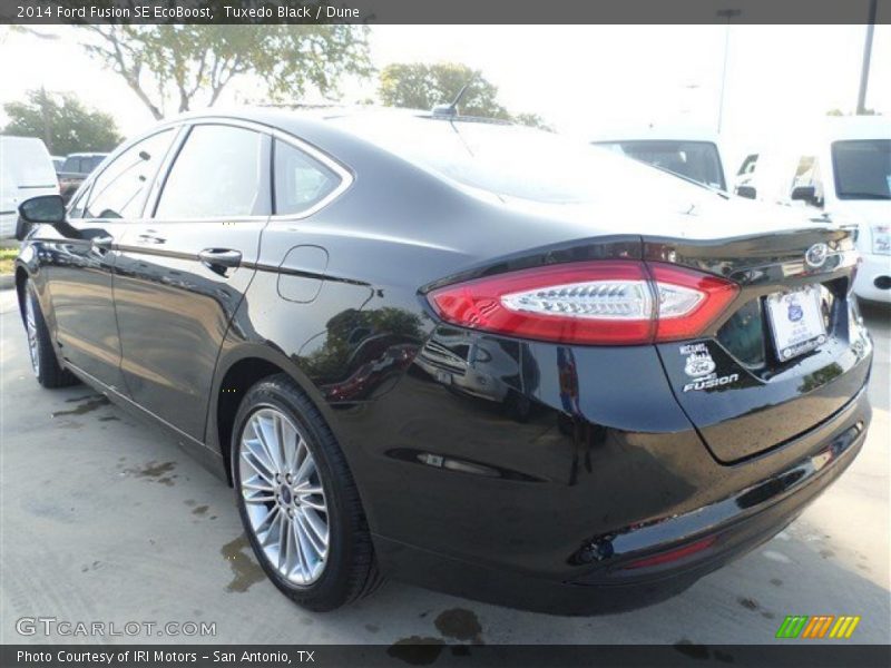 Tuxedo Black / Dune 2014 Ford Fusion SE EcoBoost