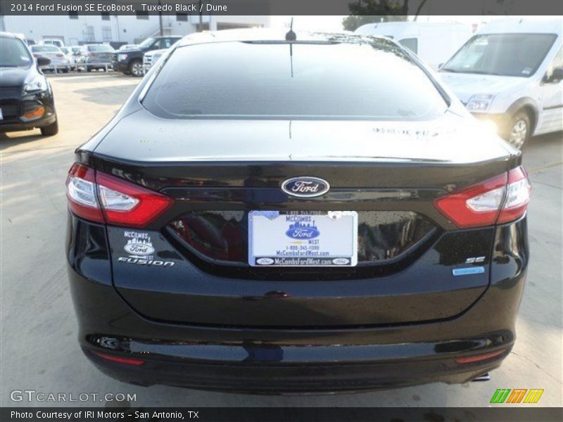 Tuxedo Black / Dune 2014 Ford Fusion SE EcoBoost