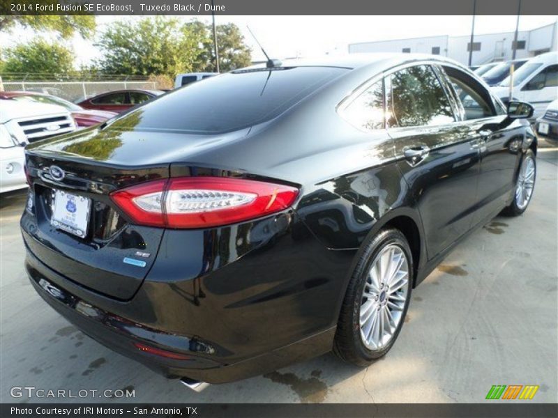 Tuxedo Black / Dune 2014 Ford Fusion SE EcoBoost