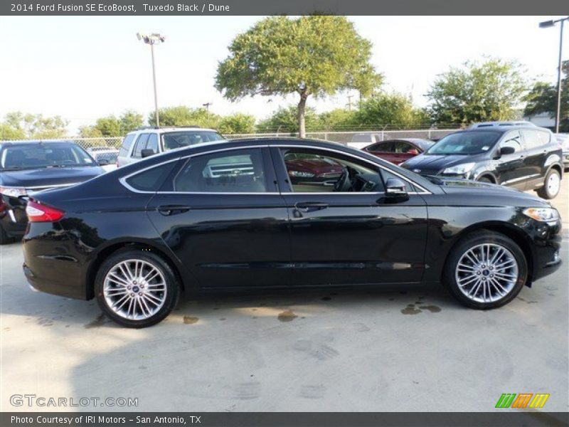 Tuxedo Black / Dune 2014 Ford Fusion SE EcoBoost