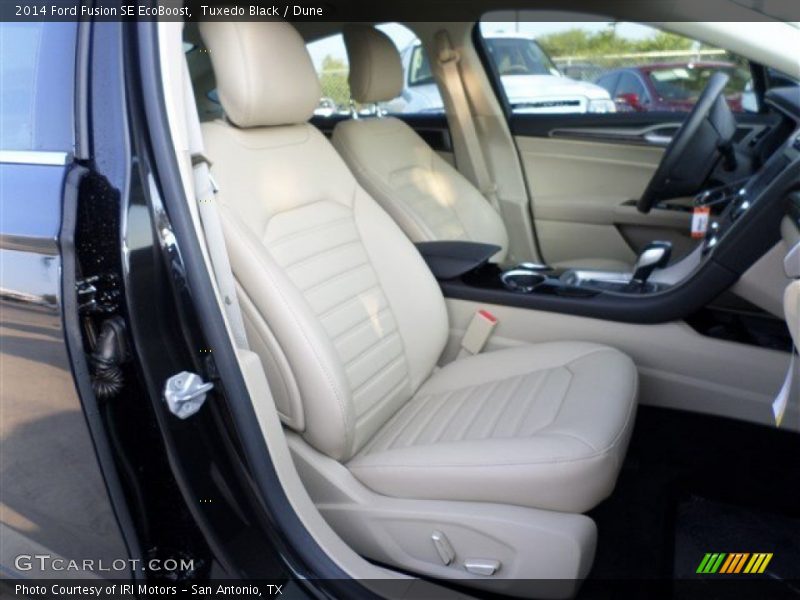 Tuxedo Black / Dune 2014 Ford Fusion SE EcoBoost