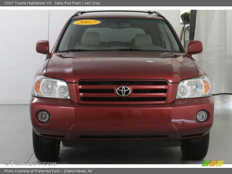 Salsa Red Pearl / Ash Gray 2007 Toyota Highlander V6