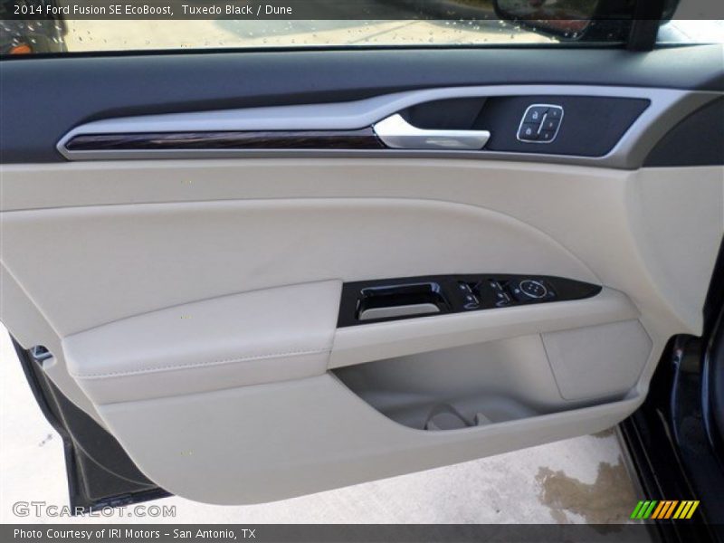 Tuxedo Black / Dune 2014 Ford Fusion SE EcoBoost