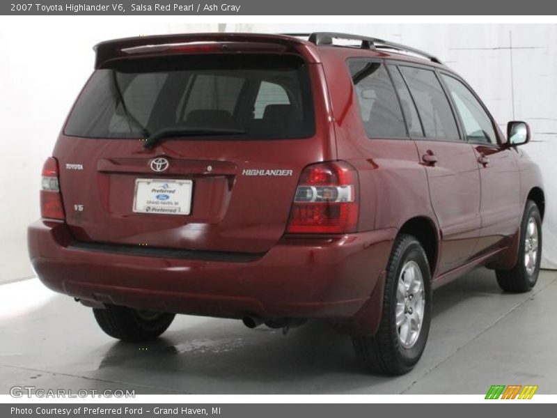 Salsa Red Pearl / Ash Gray 2007 Toyota Highlander V6
