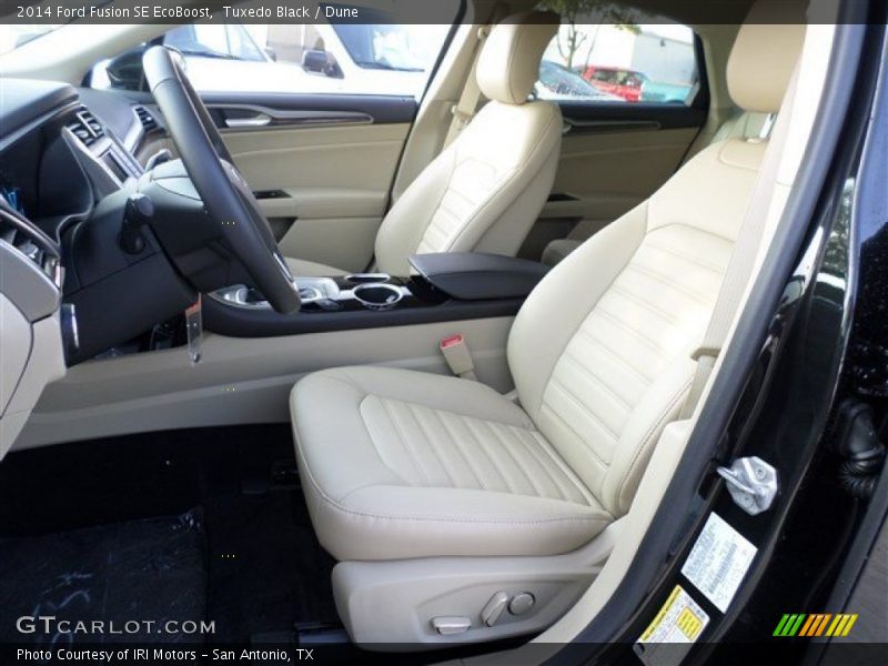 Tuxedo Black / Dune 2014 Ford Fusion SE EcoBoost
