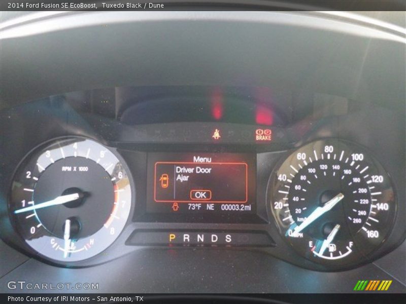 Tuxedo Black / Dune 2014 Ford Fusion SE EcoBoost