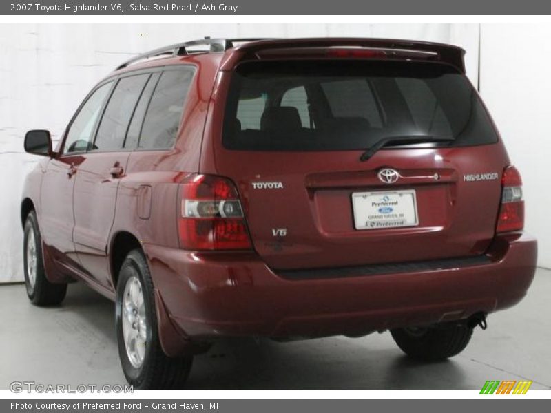 Salsa Red Pearl / Ash Gray 2007 Toyota Highlander V6