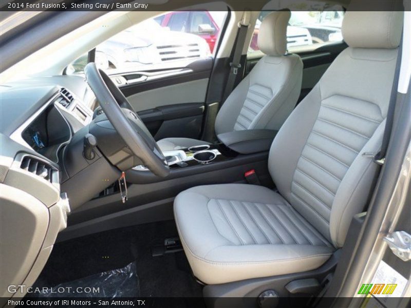 Sterling Gray / Earth Gray 2014 Ford Fusion S