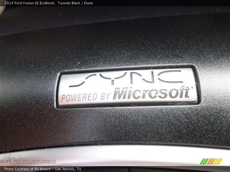 Tuxedo Black / Dune 2014 Ford Fusion SE EcoBoost