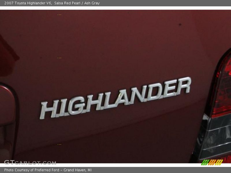 Salsa Red Pearl / Ash Gray 2007 Toyota Highlander V6