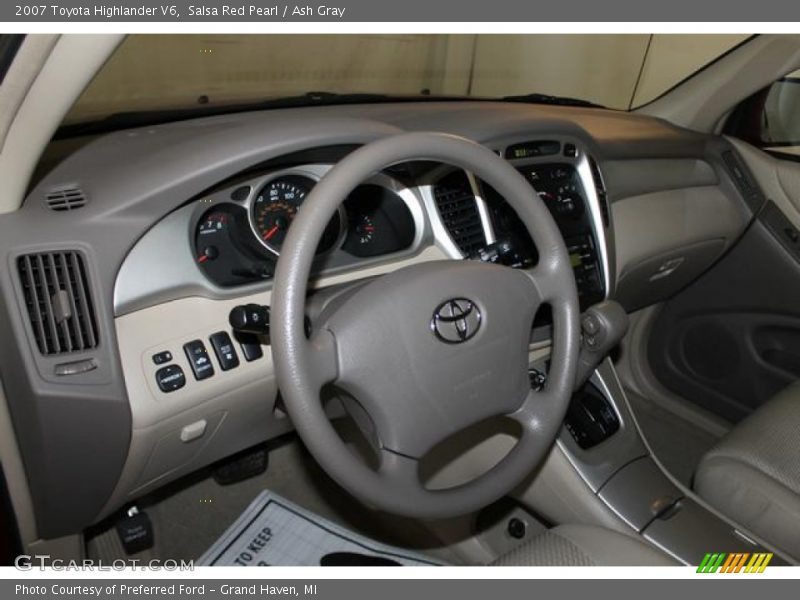 Salsa Red Pearl / Ash Gray 2007 Toyota Highlander V6