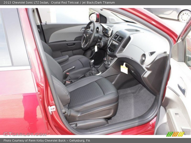 Crystal Red Tintcoat / Jet Black/Dark Titanium 2013 Chevrolet Sonic LTZ Sedan