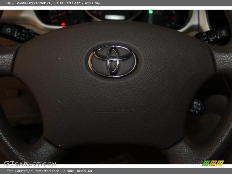 Salsa Red Pearl / Ash Gray 2007 Toyota Highlander V6