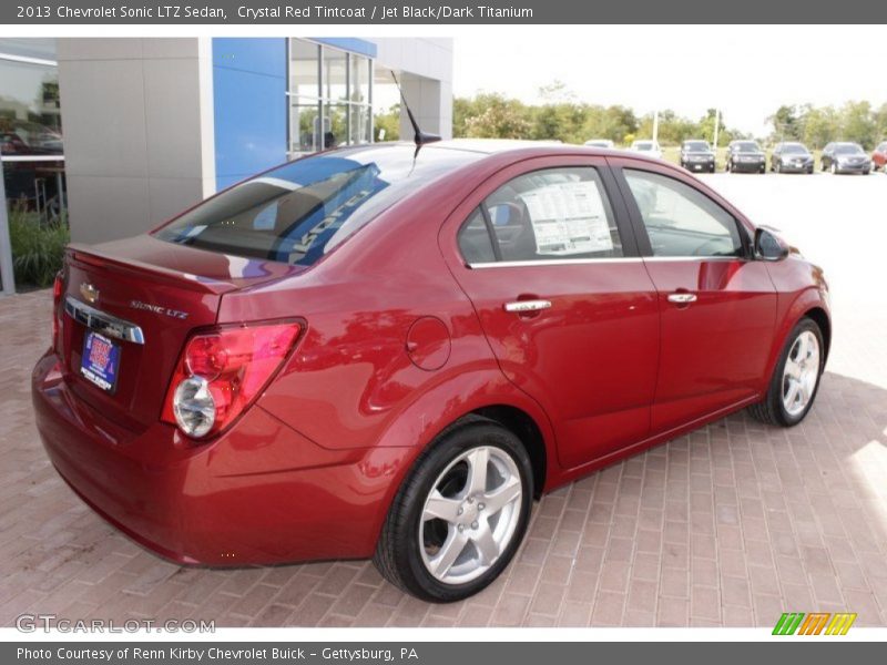 Crystal Red Tintcoat / Jet Black/Dark Titanium 2013 Chevrolet Sonic LTZ Sedan