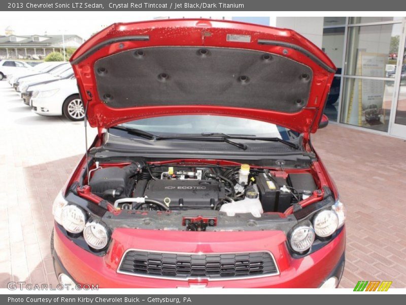 Crystal Red Tintcoat / Jet Black/Dark Titanium 2013 Chevrolet Sonic LTZ Sedan
