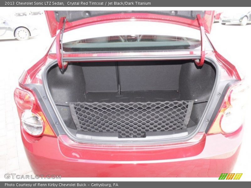 Crystal Red Tintcoat / Jet Black/Dark Titanium 2013 Chevrolet Sonic LTZ Sedan