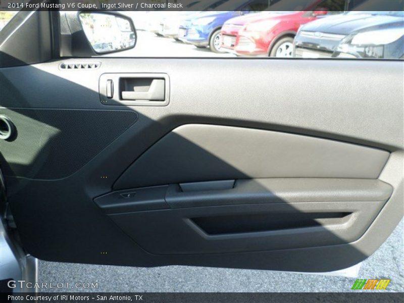 Ingot Silver / Charcoal Black 2014 Ford Mustang V6 Coupe