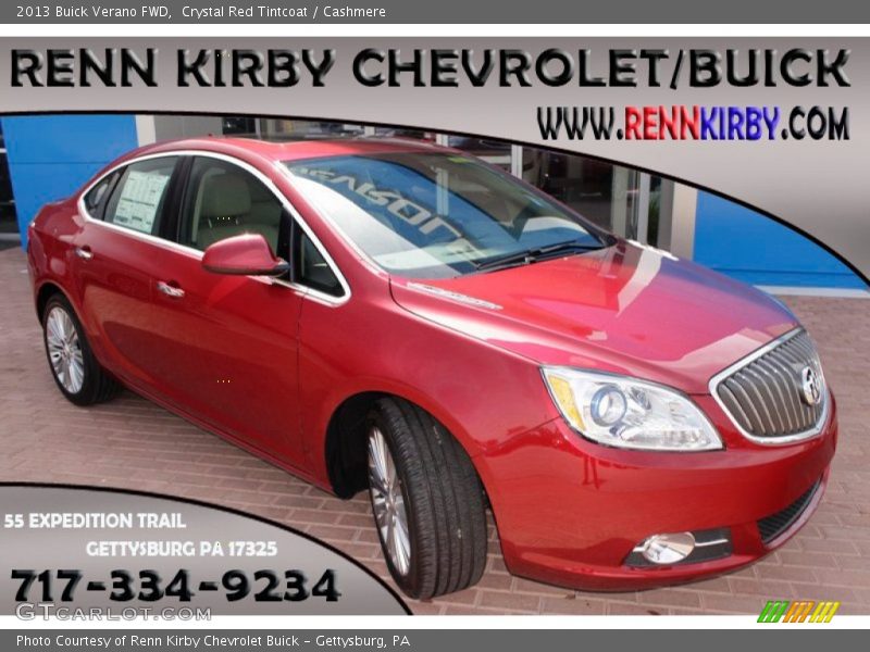 Crystal Red Tintcoat / Cashmere 2013 Buick Verano FWD