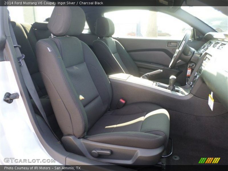 Ingot Silver / Charcoal Black 2014 Ford Mustang V6 Coupe