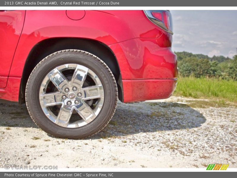 Crystal Red Tintcoat / Cocoa Dune 2013 GMC Acadia Denali AWD