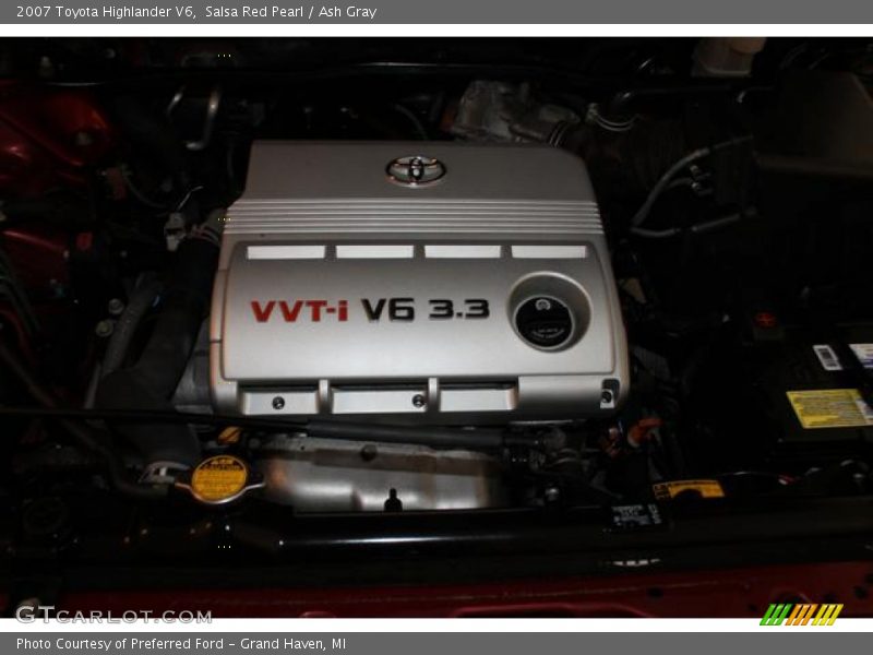 Salsa Red Pearl / Ash Gray 2007 Toyota Highlander V6