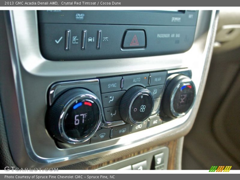 Crystal Red Tintcoat / Cocoa Dune 2013 GMC Acadia Denali AWD
