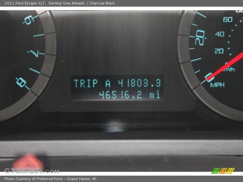 Sterling Grey Metallic / Charcoal Black 2011 Ford Escape XLT