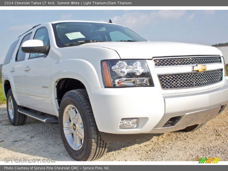 Summit White / Light Titanium/Dark Titanium 2014 Chevrolet Tahoe LT 4x4