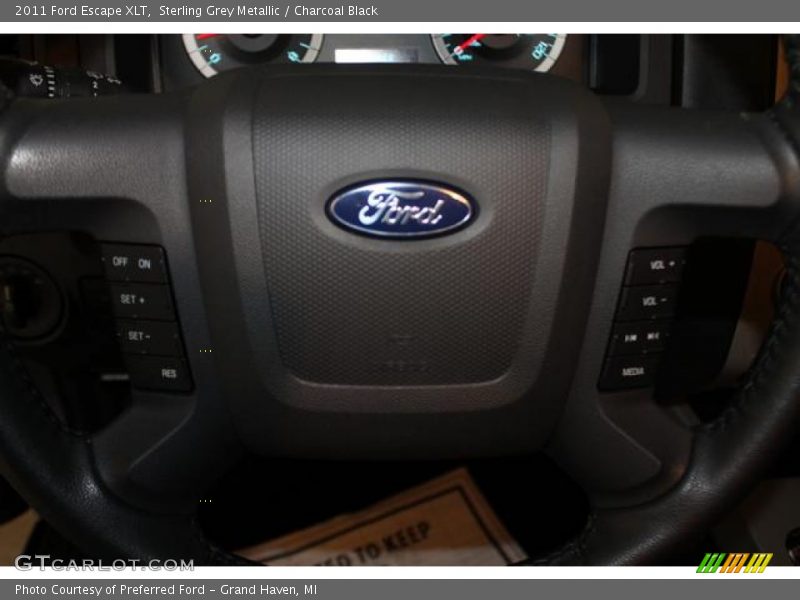 Sterling Grey Metallic / Charcoal Black 2011 Ford Escape XLT