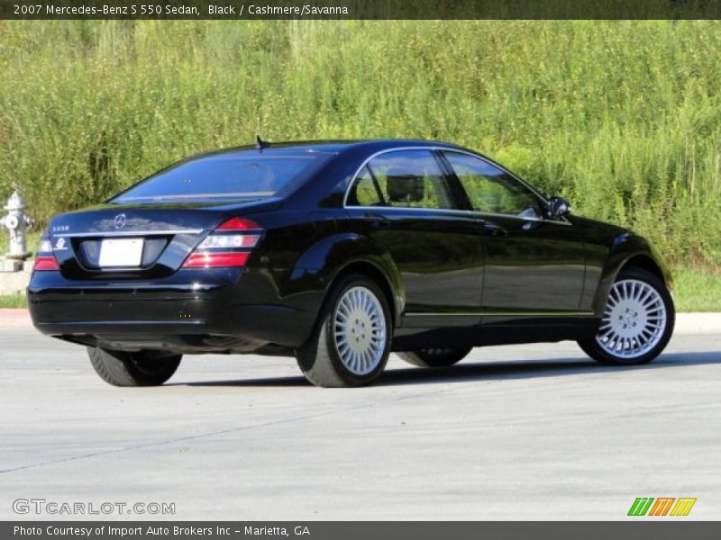 Black / Cashmere/Savanna 2007 Mercedes-Benz S 550 Sedan