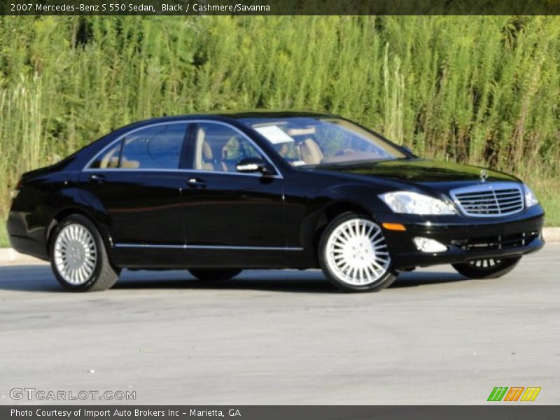 Black / Cashmere/Savanna 2007 Mercedes-Benz S 550 Sedan