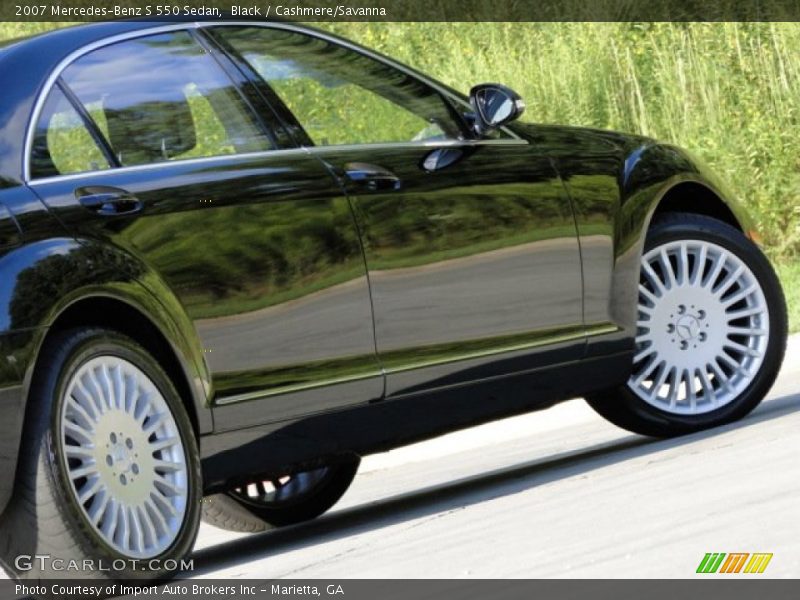 Black / Cashmere/Savanna 2007 Mercedes-Benz S 550 Sedan