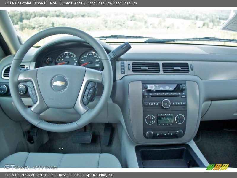 Summit White / Light Titanium/Dark Titanium 2014 Chevrolet Tahoe LT 4x4
