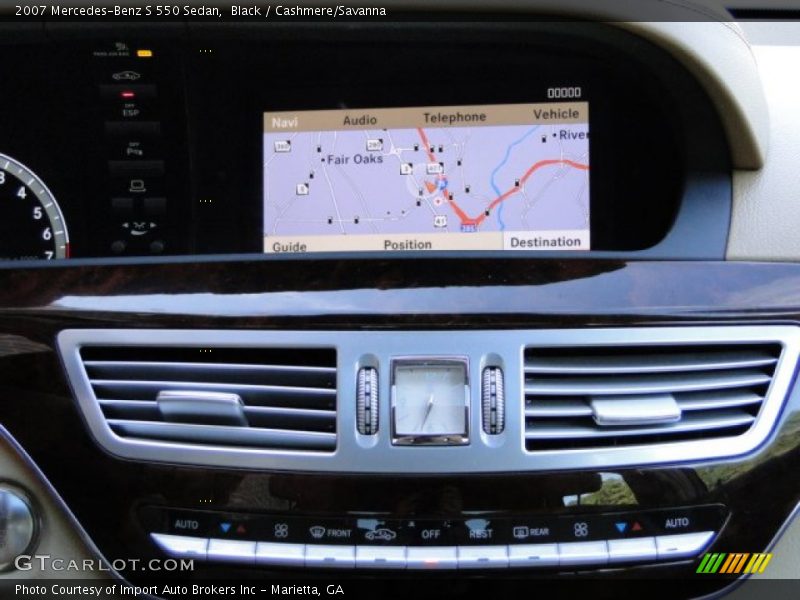 Black / Cashmere/Savanna 2007 Mercedes-Benz S 550 Sedan
