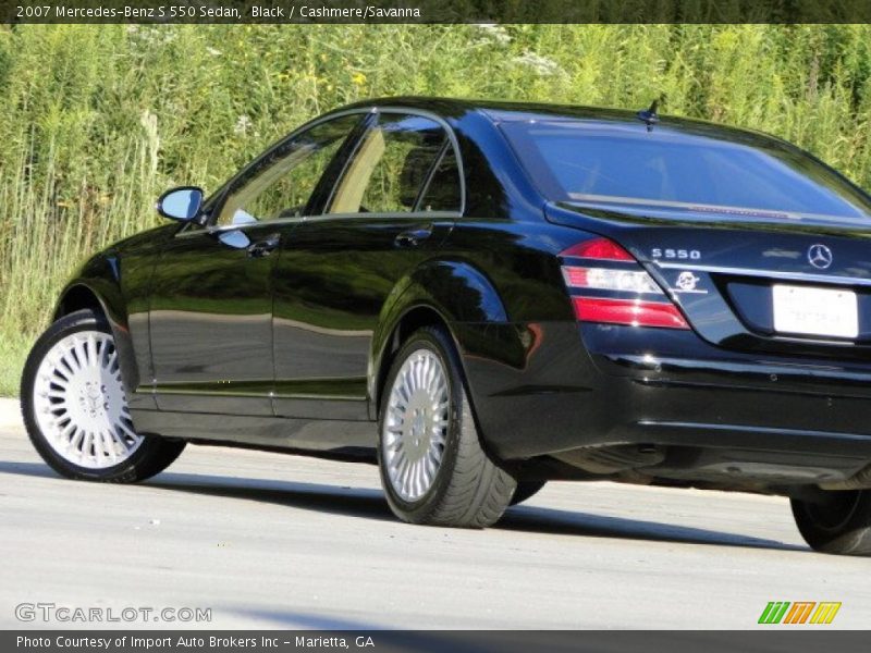 Black / Cashmere/Savanna 2007 Mercedes-Benz S 550 Sedan